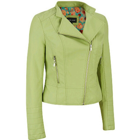 Jackets & Coats Black Rivet Lime Green Leather Jacket Poshmark